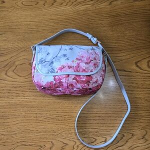 Ted Baker London Pink and White Floral Crossbody Bag